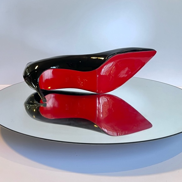 ***SOLD*** Christian Louboutin Décolleté 554 70mm Black Patent Heels, Size 37.5 - Picture 10 of 15